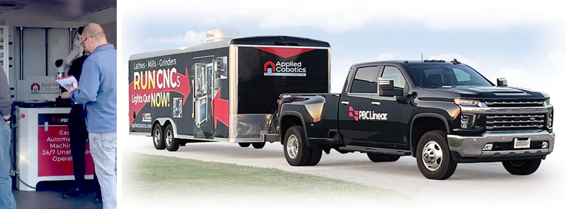 Roadshow Truck and Trailer - Cobot Feeder