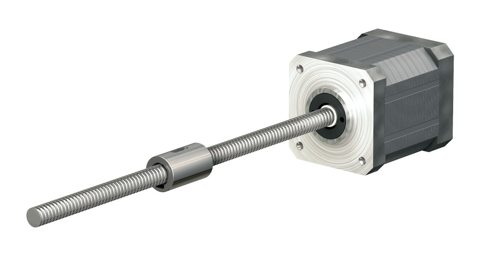 Miniature Ball Screw Assembly - NEMA 17 with Cylindrical Nut