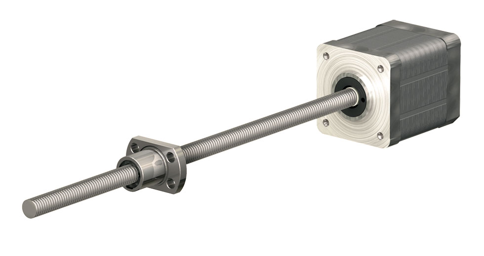 Miniature Ball Screw Assembly - NEMA 11 with Flange Nut