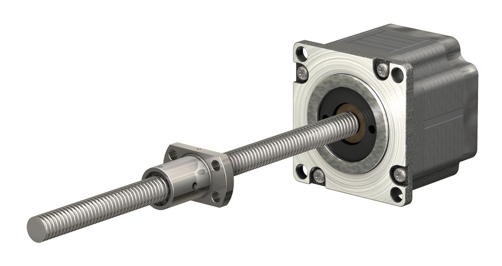 Miniature Ball Screw Assembly - NEMA 23 with Flange Nut